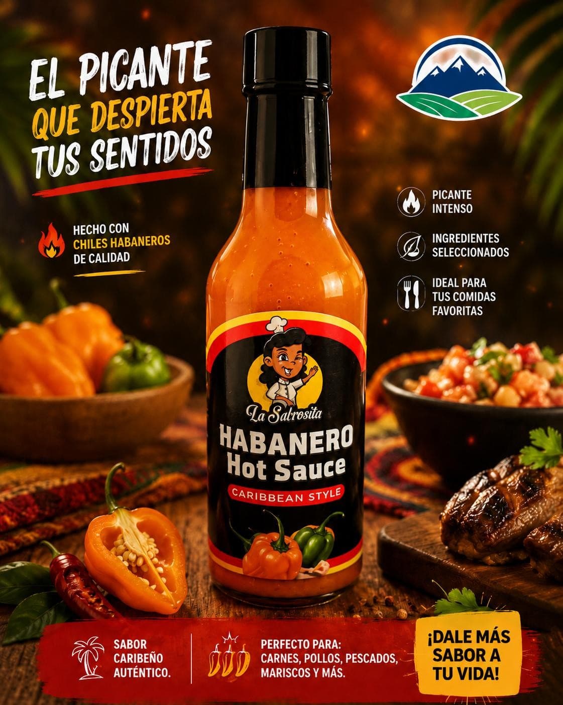 Picante Habanero 5oz La Sabrosita