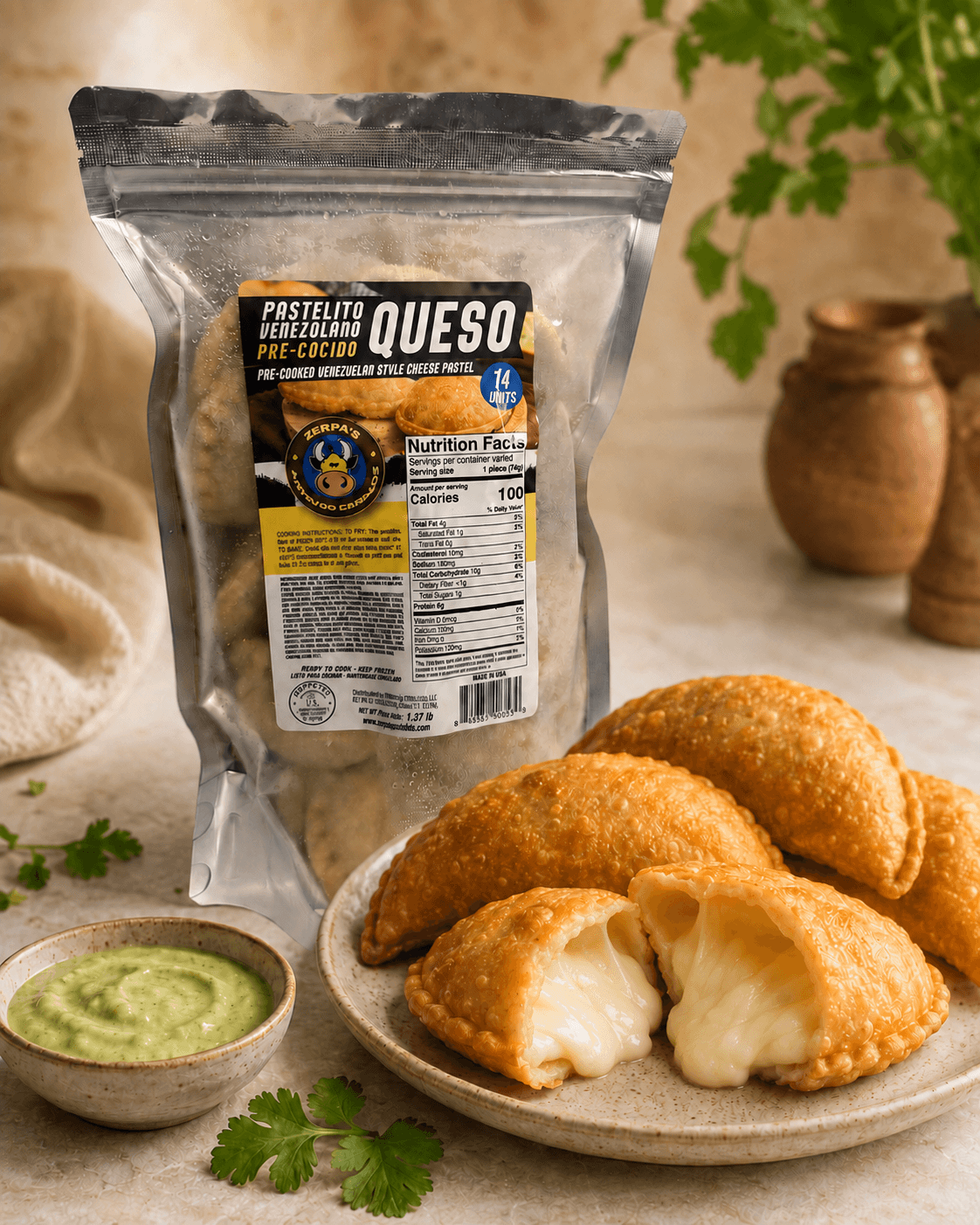 Pastelitos Andino Queso 14 Uni