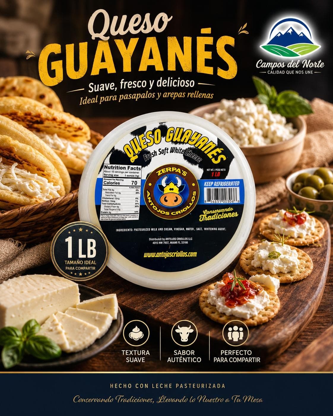 Queso Guayanes 1Lib